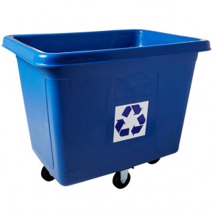 Rubbermaid® FG461673BLUE 16 Cu. Ft. Recycling Cube Truck (500 lb.) Rubbermaid® FG461673BLUE 16 Cu. Ft. Recycling Cube Truck (500 lb.)