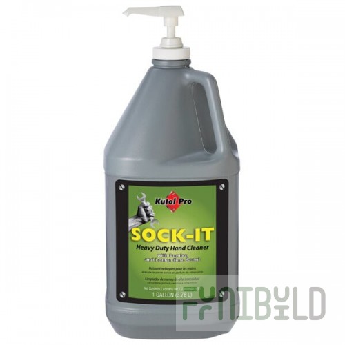 Kutol Pro 1602 Sock-It Lemon Lime Scented Heavy-Duty Hand Cleaner with Pumice, 1 Gallon with Pump - 4/Case