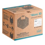 Fresh Products Wave 3D 3WDS-F-010I060M-04 Mango Scent Urinal Screen - 10/Pack