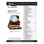Kemp USA 10-160-E 250-Piece Medical Supply Pack E for Kemp USA EMS Gear Bags Kemp USA 10-160-E 250-Piece Medical Supply Pack E for Kemp USA EMS Gear Bags