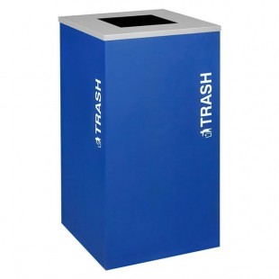 Ex-Cell Kaiser RC-KDSQ-T RYX Kaleidoscope Collection Royal Blue Texture 24 Gallon Customizable Square Trash Can Ex-Cell Kaiser RC-KDSQ-T RYX Kaleidoscope Collection Royal Blue Texture 24 Gallon Customizable Square Trash Can