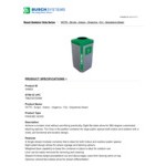 Busch Systems Octo 104453 32 Gallon LDPE Decorative Indoor Organics Receptacle Busch Systems Octo 104453 32 Gallon LDPE Decorative Indoor Organics Receptacle