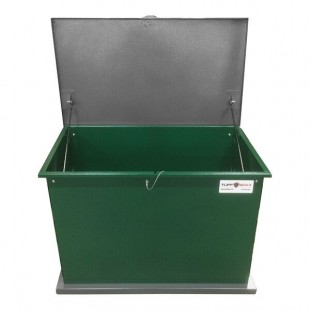 TuffBoxx Kit 137 Gallon Light-Duty Animal-Resistant Steel Trash Can - 47