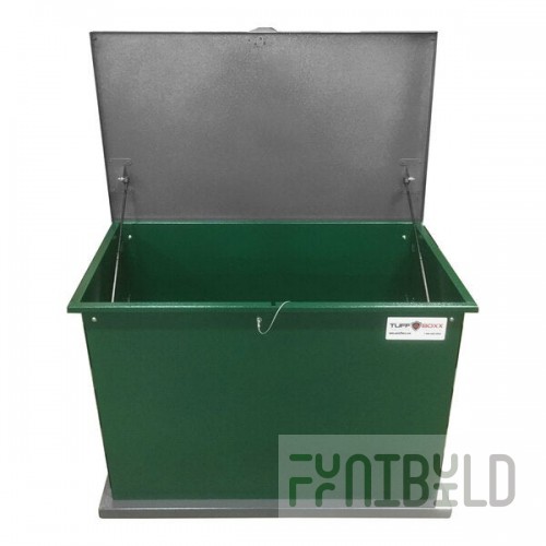 TuffBoxx Kit 137 Gallon Light-Duty Animal-Resistant Steel Trash Can - 47