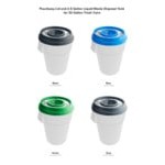 PourAway Gray Lid and 2.5 Gallon Liquid Waste Disposal Tank for 32 Gallon Trash Cans PourAway Gray Lid and 2.5 Gallon Liquid Waste Disposal Tank for 32 Gallon Trash Cans