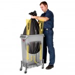Rubbermaid® FG354060GRAY 92 Qt. / 23 Gallon Slim Jim Gray Rectangular Trash Can