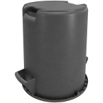 Carlisle 84101023 Bronco 10 Gallon Gray Round Trash Can