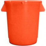 Carlisle 84101023 Bronco 10 Gallon Gray Round Trash Can