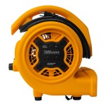 XPOWER P-130A Yellow 3-Speed Compact Air Mover with CFCI Power Outlets - 1/5 hp XPOWER P-130A Yellow 3-Speed Compact Air Mover with CFCI Power Outlets - 1/5 hp