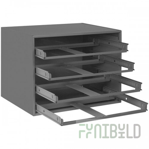 Durham Mfg 4-Compartment Large Steel Heavy Duty Slide Rack 303-95