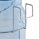 Vigor 6 Gallon Blue Polycarbonate Ice Tote Kit with 64 oz. Scoop, Scoop Holder, Lid, and Hanger