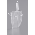 Vigor 6 Gallon Blue Polycarbonate Ice Tote Kit with 64 oz. Scoop, Scoop Holder, Lid, and Hanger