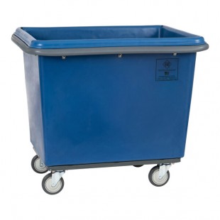 R&B Wire Products, Inc. 12 Bushel Blue Polypropylene Bumper Truck 4612B/PTB