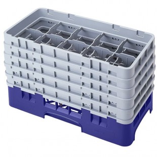 Cambro 10HS958186 Navy Blue Camrack Customizable 10 Compartment 10 1/8