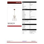 SATCO/NUVO Teresa 1-Light Pendant Light with Clear Glass and Burnished Brass Finish - 120V, 100W SATCO/NUVO Teresa 1-Light Pendant Light with Clear Glass and Burnished Brass Finish - 120V, 100W
