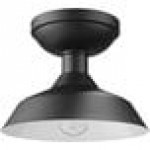 Globe Farmhouse Indoor / Outdoor Matte Black Flush Mount Light - 120V, 60W Globe Farmhouse Indoor / Outdoor Matte Black Flush Mount Light - 120V, 60W