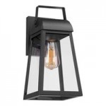 Globe Farmhouse Indoor / Outdoor Matte Black Flush Mount Light - 120V, 60W Globe Farmhouse Indoor / Outdoor Matte Black Flush Mount Light - 120V, 60W