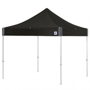 E-Z Up ENDA10KBK Endeavor Instant Shelter 10' x 10' Black Canopy with Clear Aluminum Frame