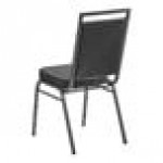 Lancaster Table & Seating Square Back Banquet Chair with Black Vinyl and Silver Vein Frame Lancaster Table & Seating Square Back Banquet Chair with Black Vinyl and Silver Vein Frame