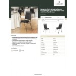 Lancaster Table & Seating Square Back Banquet Chair with Black Vinyl and Silver Vein Frame Lancaster Table & Seating Square Back Banquet Chair with Black Vinyl and Silver Vein Frame