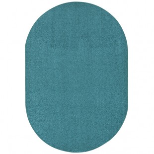 Joy Carpets Kid Essentials Endurance 6' x 9' Mint Oval Area Rug