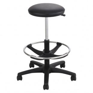 Safco 3436BL Black Extended-Height Lab Stool Safco 3436BL Black Extended-Height Lab Stool