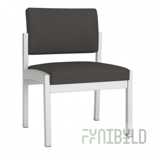 Lesro Lenox Steel Patriot Plus Charcoal Vinyl Guest Chair