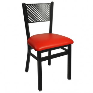 BFM Seating Polk Sand Black Steel Side Chair with 2 BFM Seating Polk Sand Black Steel Side Chair with 2