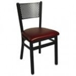 BFM Seating Polk Sand Black Steel Side Chair with 2 BFM Seating Polk Sand Black Steel Side Chair with 2