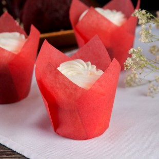 Hoffmaster Red Tulip Baking Cup 2 Hoffmaster Red Tulip Baking Cup 2