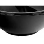 Visions 160 oz. Black PET Plastic Round Catering / Serving Bowl - 25/Case Visions 160 oz. Black PET Plastic Round Catering / Serving Bowl - 25/Case