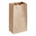 Choice Heavy Duty 12 lb. Heavy-Duty Natural Kraft Paper Bag - 400/Case