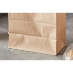 Choice Heavy Duty 12 lb. Heavy-Duty Natural Kraft Paper Bag - 400/Case