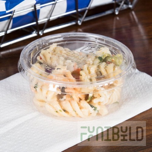 Fabri-Kal GXL345PC Greenware 3.25-4 oz. Compostable Clear Plastic Souffle / Portion Cup Lid - 2,000/Case