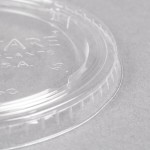 Fabri-Kal GXL345PC Greenware 3.25-4 oz. Compostable Clear Plastic Souffle / Portion Cup Lid - 2,000/Case Fabri-Kal GXL345PC Greenware 3.25-4 oz. Compostable Clear Plastic Souffle / Portion Cup Lid - 2,000/Case