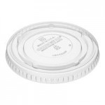 Fabri-Kal GXL345PC Greenware 3.25-4 oz. Compostable Clear Plastic Souffle / Portion Cup Lid - 2,000/Case Fabri-Kal GXL345PC Greenware 3.25-4 oz. Compostable Clear Plastic Souffle / Portion Cup Lid - 2,000/Case