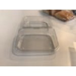 Placon 13 oz. Tamper-Evident, Tamper-Resistant Recycled PET Clear Take Out Container - 50/Pack