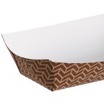 Carnival King #100 1 lb. Cornerstone Paper Food Tray - 1,000/Case