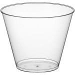 Choice 9 oz. Clear Disposable Plastic Tumbler - 20/Pack