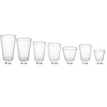 Choice 9 oz. Clear Disposable Plastic Tumbler - 20/Pack