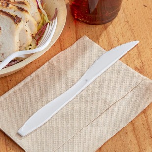 Solo Impress Heavy Weight White Plastic Knife - 1,000/Case Solo Impress Heavy Weight White Plastic Knife - 1,000/Case