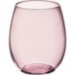 Acopa Pangea 15 oz. Mauve Stemless Wine Glass - Sample