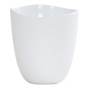 Cal-Mil Bali 48 oz. White Irregular Round Melamine Dressing Crock - 6/Case Cal-Mil Bali 48 oz. White Irregular Round Melamine Dressing Crock - 6/Case