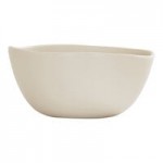 Cal-Mil Bali 48 oz. White Irregular Round Melamine Dressing Crock - 6/Case