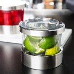 Cal-Mil 3492-4-15NL Mixology Luxe Chilled Organizers with Notched Lid Set