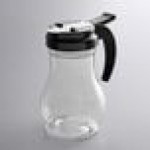 Vollrath 1412-06 Dripcut® 10 oz. Clear Polycarbonate Teardrop Syrup Server with Black Top Vollrath 1412-06 Dripcut® 10 oz. Clear Polycarbonate Teardrop Syrup Server with Black Top
