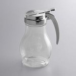Vollrath 1412-06 Dripcut® 10 oz. Clear Polycarbonate Teardrop Syrup Server with Black Top Vollrath 1412-06 Dripcut® 10 oz. Clear Polycarbonate Teardrop Syrup Server with Black Top