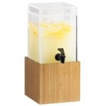 Cal-Mil 22052-60 Bamboo Appetizer Tray with Stainless Steel Insert