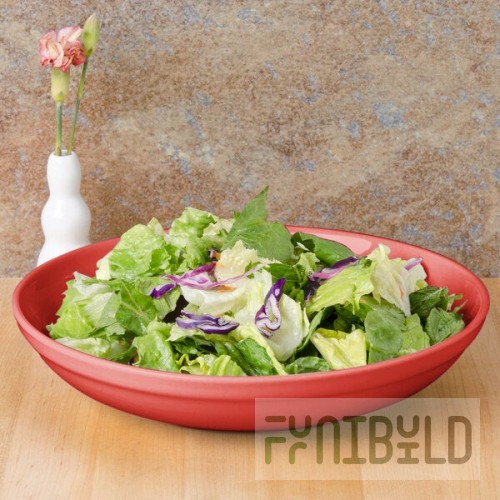 CAC SAL-2RED Festiware 1.5 Qt. Red Salad / Pasta Bowl - 12/Case