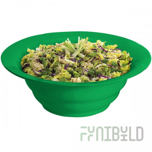 TableCraft CW3120GN 10 Qt. Green Cast Aluminum Wide Rim Salad Bowl